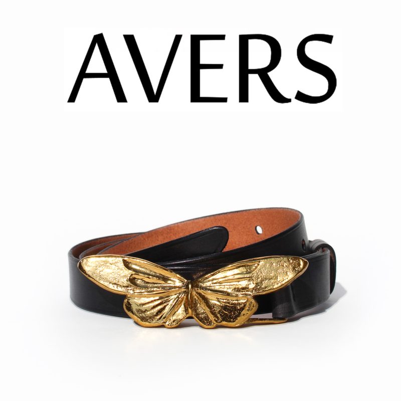 Butterfly Leather Belt (Black)